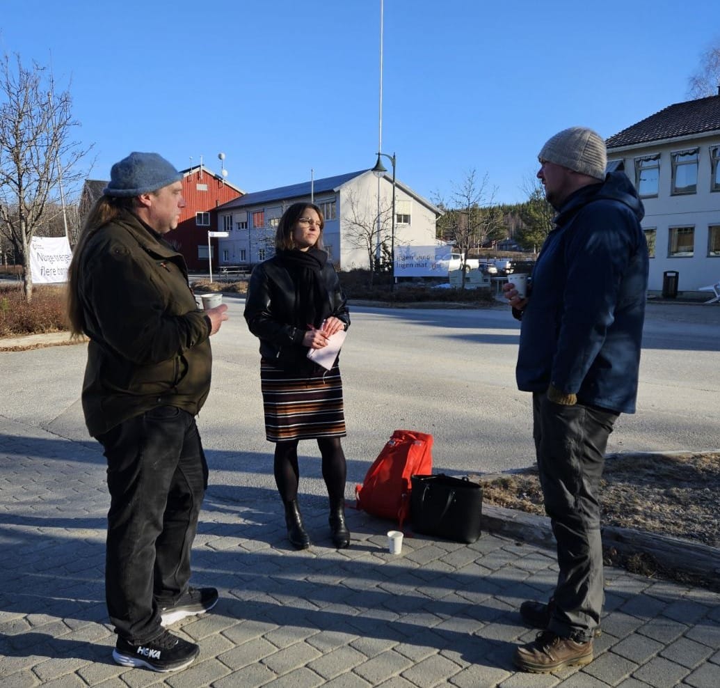 Bøndene demonstrerte på Koppang