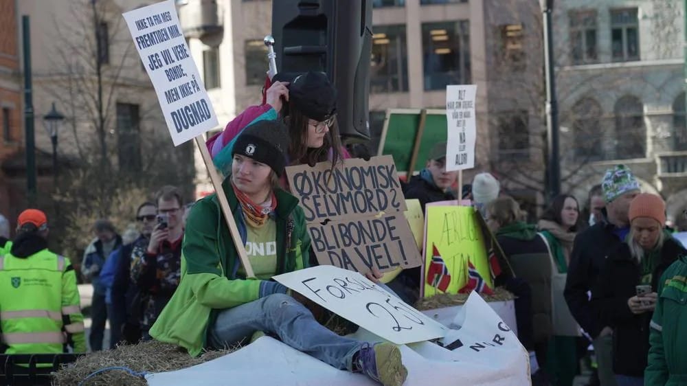 Solliabøndene protesterte