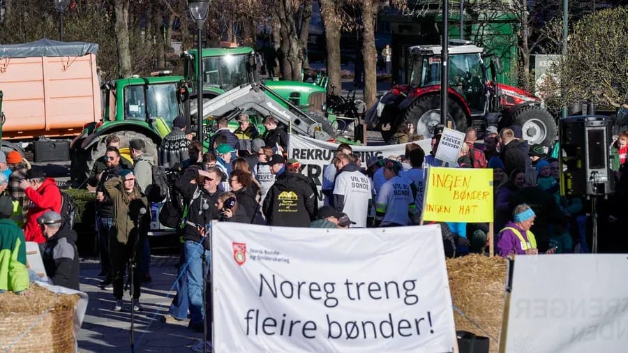 Solliabøndene protesterte