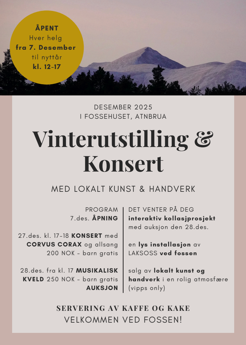 Vinterutstilling i Fossehuset