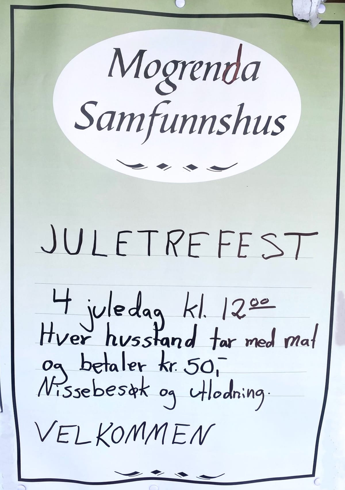 Juletrefest på Mogrenda 4. juledag