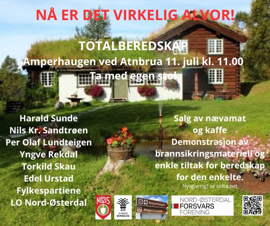 Møte om totalberedskap 11. juli