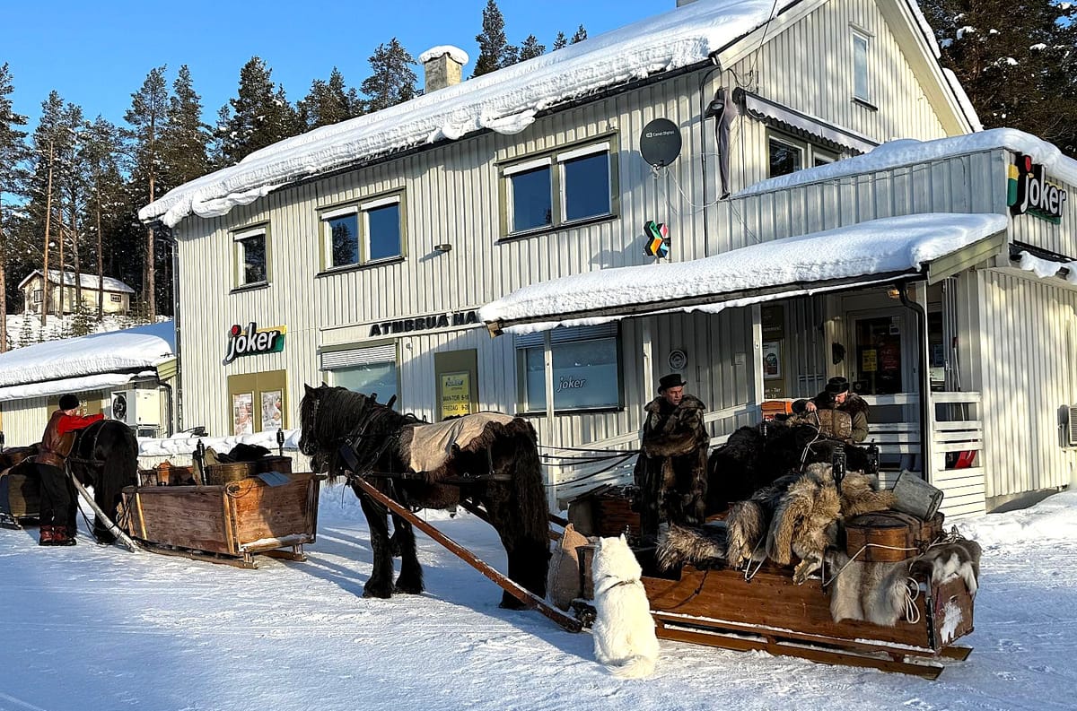 Lasskjørere på vei til Røros
